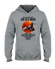 07 tatoo artist never old man Hooded Sweatshirt tile