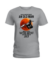 07 tatoo artist never old man Ladies T-Shirt tile