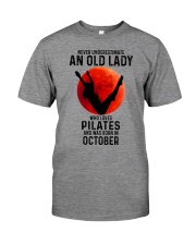 10 pilates old lady Premium Fit Mens Tee tile
