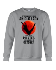 10 pilates old lady Crewneck Sweatshirt tile