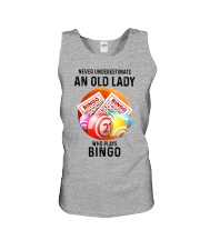 bingo old lady Unisex Tank tile