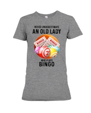 bingo old lady Premium Fit Ladies Tee tile