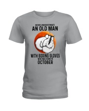 10 boxing old man Ladies T-Shirt tile