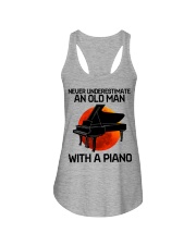 06 hat piano old man Ladies Flowy Tank tile