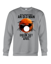 04 drum set never old man Crewneck Sweatshirt tile