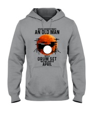 04 drum set never old man Hooded Sweatshirt tile