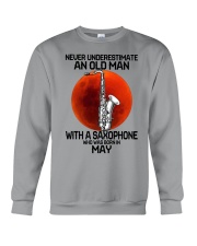 saxophone old man 05 Crewneck Sweatshirt tile