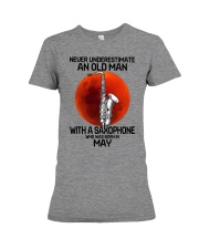 saxophone old man 05 Premium Fit Ladies Tee tile