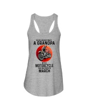 03 BIKER GRANDPA NEVER Ladies Flowy Tank tile