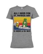 all i need dj mix st patrick Premium Fit Ladies Tee tile