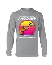 black old Clay pigeon shooting Long Sleeve Tee tile
