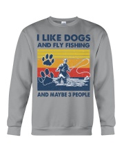 like-dogs-Fly-fishing Crewneck Sweatshirt tile