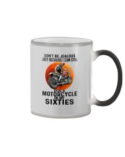 biker sixties Color Changing Mug tile