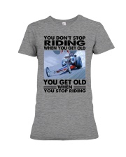 drag racing riding Premium Fit Ladies Tee tile