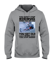 drag racing riding Hooded Sweatshirt tile