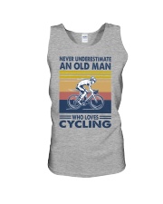 cycling oldman vintage Unisex Tank tile