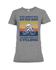 cycling oldman vintage Premium Fit Ladies Tee tile