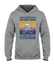 cycling oldman vintage Hooded Sweatshirt tile