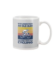 cycling oldman vintage Mug tile