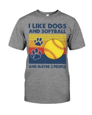 like-dogs-softball Premium Fit Mens Tee tile