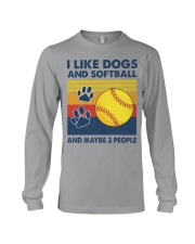 like-dogs-softball Long Sleeve Tee tile