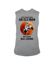 bull riding old man never Sleeveless Tee tile