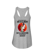 08 saxophone old man never Ladies Flowy Tank tile