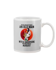 08 saxophone old man never Mug tile