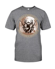 important black deer hunting Classic T-Shirt tile