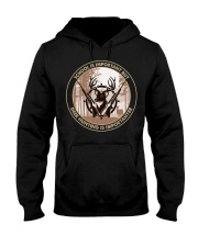 important black deer hunting Hooded Sweatshirt front