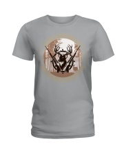 important black deer hunting Ladies T-Shirt tile