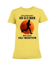 Half marathon never old man Premium Fit Ladies Tee tile