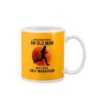 Half marathon never old man Mug tile