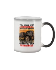 Trucker Driving Color Changing Mug tile