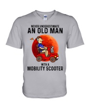 mobility-Scooter-old-man-n1 V-Neck T-Shirt tile