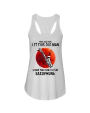 Saxophone Let This Old Man Ladies Flowy Tank tile