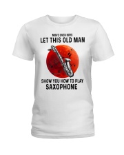 Saxophone Let This Old Man Ladies T-Shirt tile