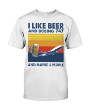 Boeing 747 I Like Beer Premium Fit Mens Tee tile