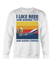 Boeing 747 I Like Beer Crewneck Sweatshirt tile