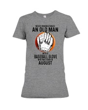 08 baseball old man Premium Fit Ladies Tee tile