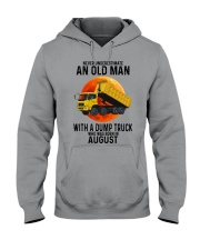 08 dump truck old man color Hooded Sweatshirt tile