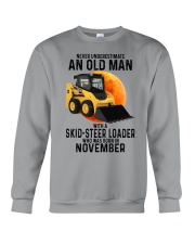 11 Skid-steer loader old man color Crewneck Sweatshirt tile