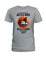 07 piano never old man Ladies T-Shirt tile