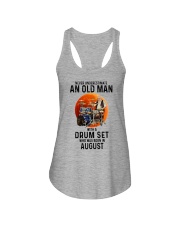 08 drumset old man Ladies Flowy Tank tile