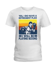 boxing plan Ladies T-Shirt tile