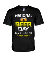 beer 1 V-Neck T-Shirt tile
