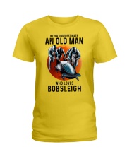 bobsleigh old man Ladies T-Shirt tile