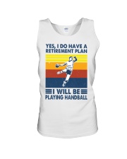 Handball Retirement Plan Unisex Tank tile
