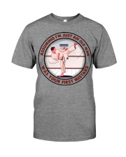 assuming-old man karate Premium Fit Mens Tee tile