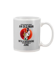 06 saxophone old man never Mug tile